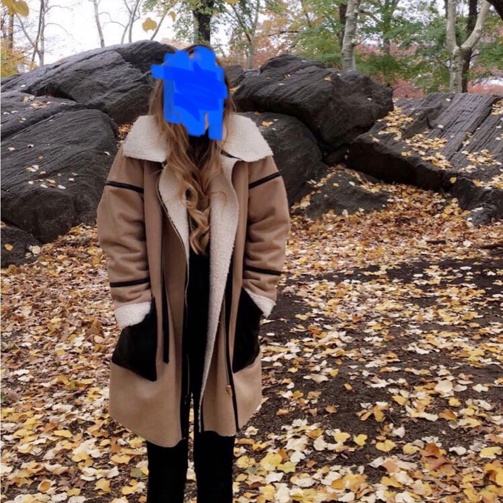 Guess Leather Long Jacket
